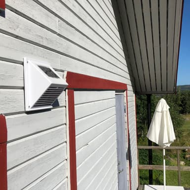 Fläkt Minivent Vit Inbyggd