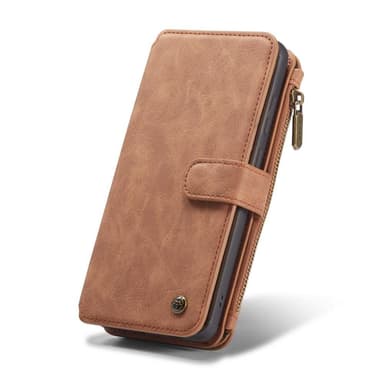 CASEME Samsung Galaxy S20 Ultra Retro läder plånboksfodral - Brun