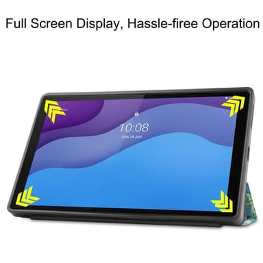 Tri-fold Fodral till Lenovo Tab M10 HD Gen 2 - Peach Blossom