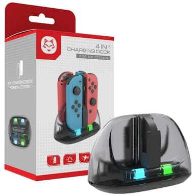 Laddare för kontroller kompatibla med Nintendo Switch Joy-Con Laddningsstation