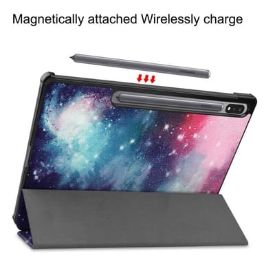 Slim Fit Cover Fodral Till Samsung Galaxy Tab S7 Plus / S8+ - Space