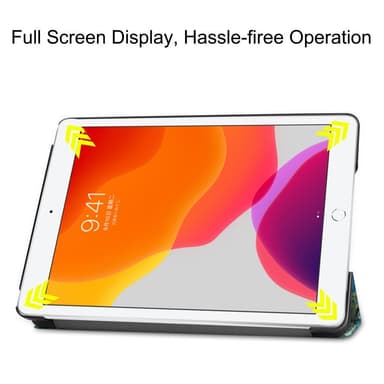 Apple iPad 10.2 2021/2020/2019 Slim fit tri-fold fodral - Flower
