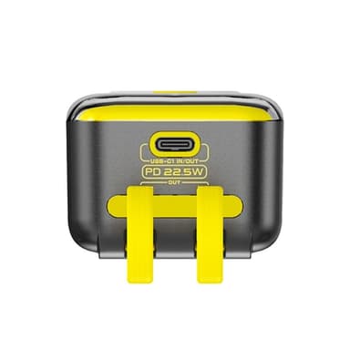 CyberPunk Bärbar laddare Powerbank 10000mAh 4-i-1 22.5W QC