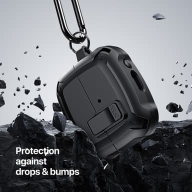 DUX DUCIS för Samsung Galaxy Buds3 Pro Buds3 Fodral Skal med krok - Svart