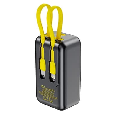 CyberPunk Bärbar laddare Powerbank 10000mAh 4-i-1 22.5W QC