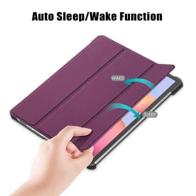 Slim Fit Cover Fodral Till Samsung Galaxy Tab S7 FE - Lila