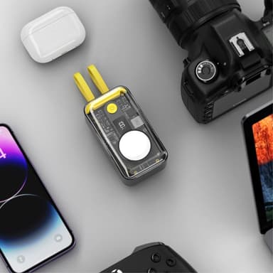 CyberPunk Bärbar laddare Powerbank 10000mAh 4-i-1 22.5W QC
