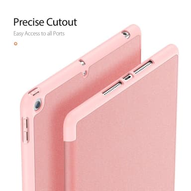 DUX DUCIS Domo Apple iPad 10.2 2021/2020-2019 fodral Tri-Fold Rose Gold
