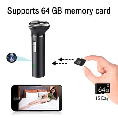 Rakapparat inbyggd HD 1080P Rörelsedetektering WiFi-kamera med 64 GB minneskort