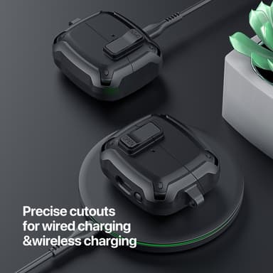 DUX DUCIS för Samsung Galaxy Buds3 Pro Buds3 Fodral Skal med krok - Svart