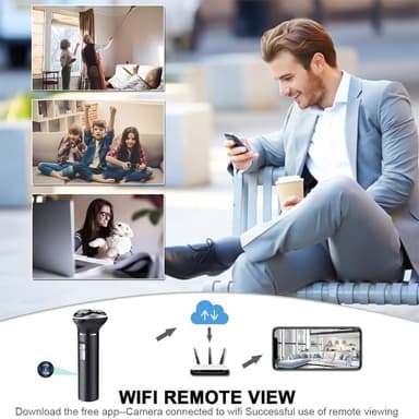 Rakapparat inbyggd HD 1080P Rörelsedetektering WiFi-kamera med 64 GB minneskort