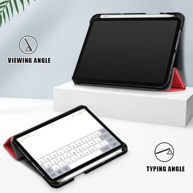 Apple iPad mini 6 (2021) Slim Fit Fodral Wake / Sleep - Röd