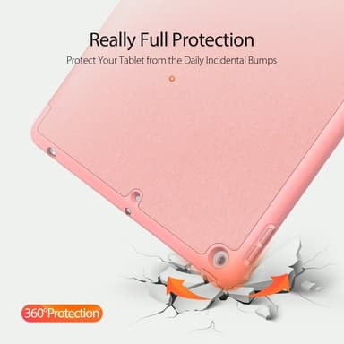 DUX DUCIS Domo Apple iPad 10.2 2021/2020-2019 fodral Tri-Fold Rose Gold