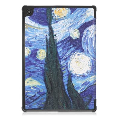 Tri-fold Fodral till Lenovo Tab M10 FHD REL TB-X605FC - Oil Painting