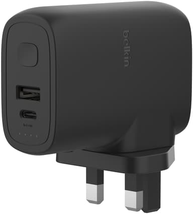 Belkin BoostCharge 25W hybridväggladdare + 5000mAh powerbank (svart)