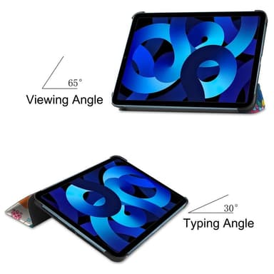Apple iPad 10.9 2022 Slim fit tri-fold fodral - Butterfly