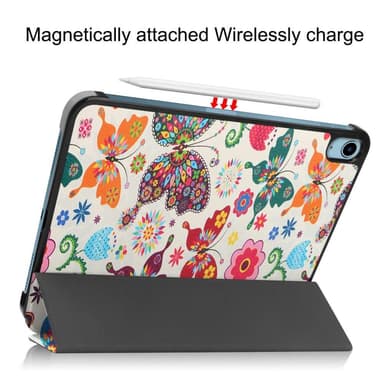 Apple iPad 10.9 2022 Slim fit tri-fold fodral - Butterfly