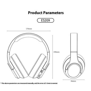 LENOVO Trådlösa Over-Ear hörlurar Vikbara Heavy Bass Bluetooth Headset - Vit