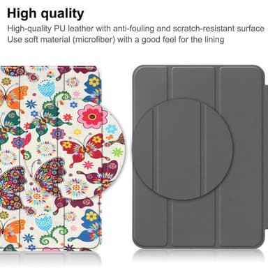 Apple iPad 10.9 2022 Slim fit tri-fold fodral - Butterfly
