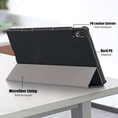 Tri-fold Fodral till Lenovo Tab P11 TB-J606F / P11 Plus - Svart