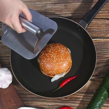 Smashburger Hamburgerpress Smashjärn Rostfritt stål