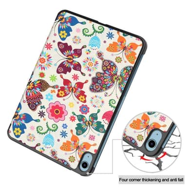 Apple iPad 10.9 2022 Slim fit tri-fold fodral - Butterfly