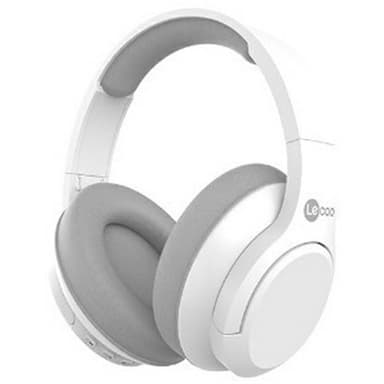 LENOVO Trådlösa Over-Ear hörlurar Vikbara Heavy Bass Bluetooth Headset - Vit