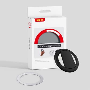 Magnetisk mobilhållare bil Självhäftande Lazy Grip - Svart