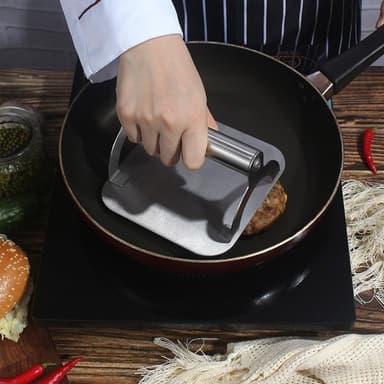 Smashburger Hamburgerpress Smashjärn Rostfritt stål