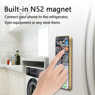 Magnetisk mobilhållare bil Självhäftande Lazy Grip - Svart