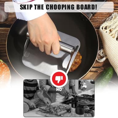 Smashburger Hamburgerpress Smashjärn Rostfritt stål