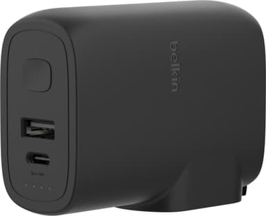 Belkin BoostCharge 25W hybridväggladdare + 5000mAh powerbank (svart)