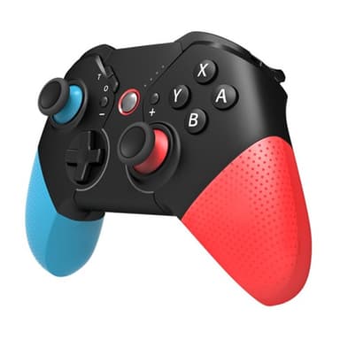 Kompatibel med Nintendo Switch trådlös spelkontroll Vibrationsdesign - Blå+Röd