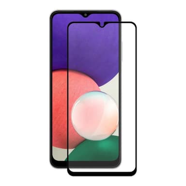Samsung Galaxy A22 5G HAT PRINCE Heltäckande Härdat glas Svart