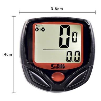 Cykeldator Cykelhastighetsmätare Vägmätare med 14 funktioner Vattentät LCD