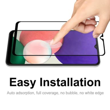 Samsung Galaxy A22 5G HAT PRINCE Heltäckande Härdat glas Svart