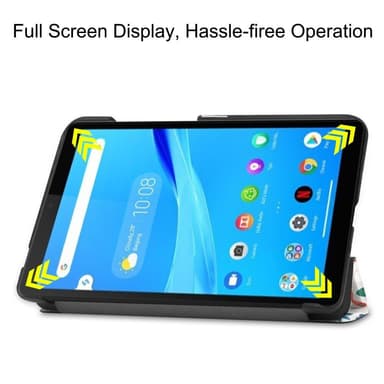 Tri-fold Fodral till Lenovo Tab M7 (1 Gen) - Butterflies