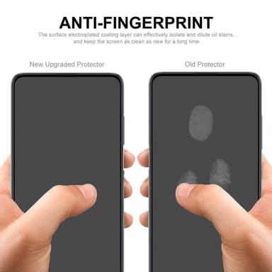 Samsung Galaxy A22 5G HAT PRINCE Heltäckande Härdat glas Svart