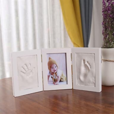 Baby Fotavtryck Handavtryck Minnesmärke för nyfödda