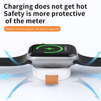 Trådlös Snabb laddare magnetisk för Apple Watch Series 1-8 USB-C
