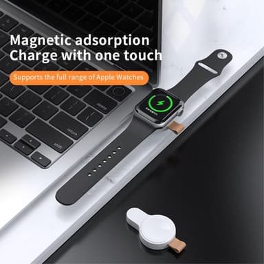 Trådlös Snabb laddare magnetisk för Apple Watch Series 1-8 USB-C