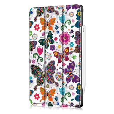 Apple iPad Pro 11 (2020) Slim fit tri-fold fodral - Butterflies and Flowers