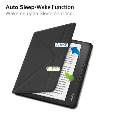Fodral till Kobo Libra 2 eReader läsplatta - Svart