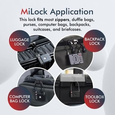 Hänglås Ståltråd Lösenordslås Bagage Anti-Lost Tracking Locator för iOS