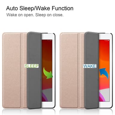 Apple iPad 10.2 2021/2020/2019Slim fit tri-fold fodral - Guld