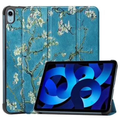 Apple iPad 10.9 2022 Slim fit tri-fold fodral - Blossom
