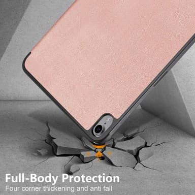 Apple iPad 10.9 2022 Slim fit tri-fold fodral - Rose Gold
