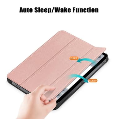 Apple iPad 10.9 2022 Slim fit tri-fold fodral - Rose Gold