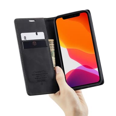 CASEME Plånboksfodral iPhone 12 Mini - Svart