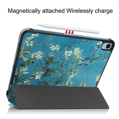 Apple iPad 10.9 2022 Slim fit tri-fold fodral - Blossom